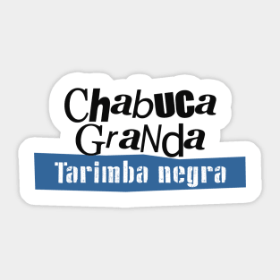 Tarimba Negra Sticker